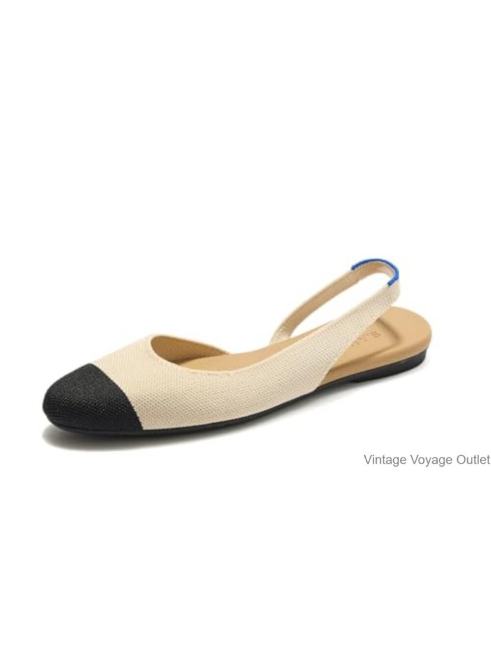 Rothy's The Almond Slingback Flat, Machine Washable Recycled Knit